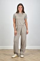 Extreme Cashmere wide-leg broek Judo met trekkoord moss - thumbnail