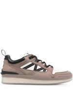 Moncler Pivot leather sneakers - Marron