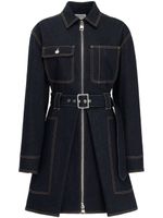 Alexander McQueen robe-chemise en jean - Bleu