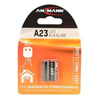 Ansmann, batteria alcalina A23/LR23, 12 V, in particolare per telecomandi per porta del garage, di lunga durata, anche per calcolatrici, bilance, orologi e chiavi auto