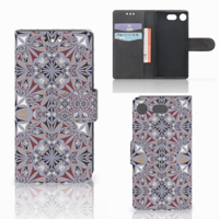 Sony Xperia XZ1 Compact Bookcase Flower Tiles