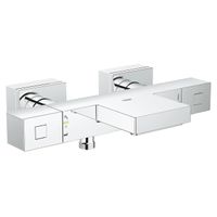 GROHE Cube badkraan thermostatisch met omstel en koppelingen chroom 34497000 - thumbnail