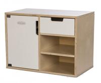 houten keukenkastje met koelkast 36 cm