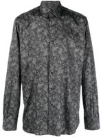 Karl Lagerfeld chemise fleurie à manches longues - Noir - thumbnail