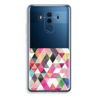 Gekleurde driehoekjes: Huawei Mate 10 Pro Transparant Hoesje