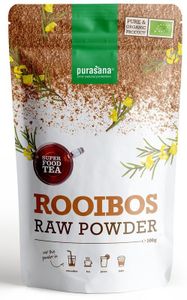 Purasana Rooibos thee poeder/poudre vegan bio (100 gr)