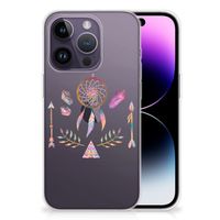 Apple iPhone 14 Pro Telefoonhoesje met Naam Boho Dreamcatcher - thumbnail