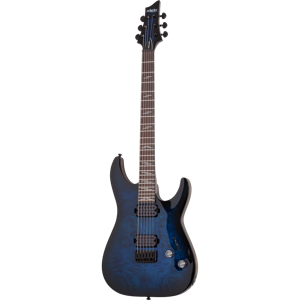 Schecter Omen Elite-6 See-Thru Blue Burst elektrische gitaar