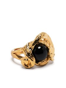 Alighieri The Captured Protection onyx ring - Or