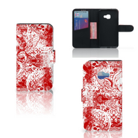 Telefoonhoesje met Naam Samsung Galaxy Xcover 4 | Xcover 4s Angel Skull Rood