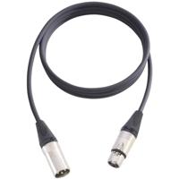 AH Cables KM15FMBLK XLR Verbindingskabel [1x XLR-bus - 1x XLR-stekker] 15.00 m Zwart - thumbnail