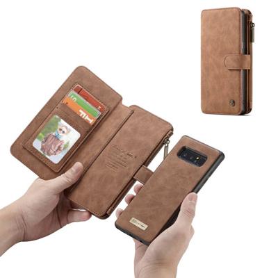 Caseme luxe portemonnee hoes Samsung Galaxy Note 8 bruin Caseme luxe portemonnee hoes Samsung Galaxy Note 8 bruin