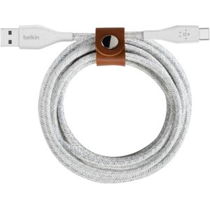 Belkin DuraTek Plus USB-C/ USB-A kabel met leren bandje kabel 1.2 m