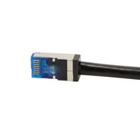 LogiLink CQ7083S RJ45 Netwerkkabel, patchkabel CAT 6A S/FTP 7.50 m Zwart Afgeschermd, UV-bestendig, Oliebestendig 1 stuk(s) - thumbnail