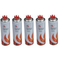 5x Aansteker gas / butaan gasfles 250 ml - thumbnail