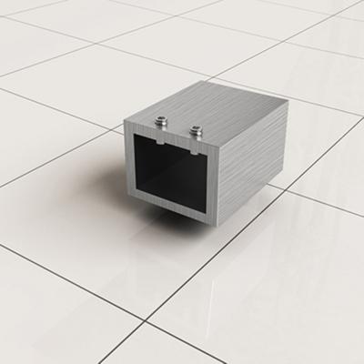 Stabilisatiestang Muurkoppeling Slim Vierkant RVS-Look