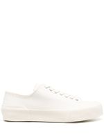 Jil Sander baskets à lacets - Blanc