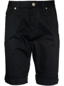 Emporio Armani short en jean à coupe slim - Noir