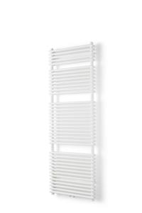 Vipera Alegria dubbele handdoekradiator 60 x 180 cm centrale verwarming mat wit zij- en middenaansluiting 1,875W