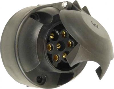 Carpoint stekkerdoos 7 polig 7 cm zwart Carpoint stekkerdoos 7 polig 7 cm zwart