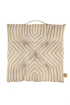 Zusss matraskussen grafisch patroon 40x40cm kaki Zusss matraskussen grafisch patroon 40x40cm kaki