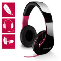 Fantec SHP-250AJ Headset Hoofdband Zwart, Roze - thumbnail