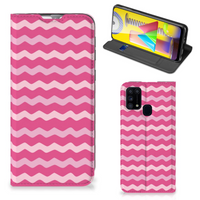 Samsung Galaxy M31 Hoesje met Magneet Waves Pink