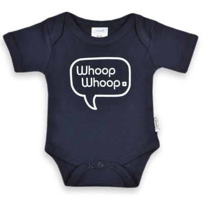 Funnies Romper Whoop Whoop Junior Katoen Zwart Maat 50/56