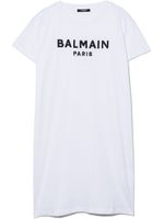 Balmain Kids robe à logo imprimé - Blanc - thumbnail