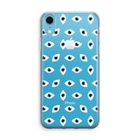 Eyes pattern: iPhone XR Transparant Hoesje