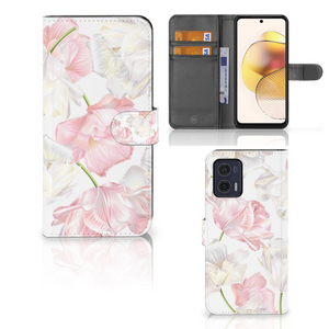 Motorola Moto G73 Hoesje Lovely Flowers