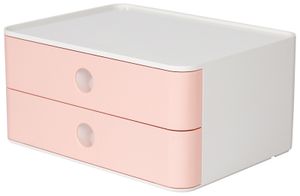 HAN HA-1120-86 Smart-box Allison Met 2 Lades Flamingo Roze, Stapelbaar