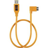 Tether Tools USB-kabel USB-A stekker, USB-micro-B 3.0 stekker 0.50 m Oranje 90° haaks naar rechts TET-CU61RT02-ORG