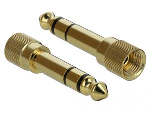 DeLOCK 65983 kabeladapter/verloopstukje 6.35mm 3.5mm Goud