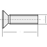 TOOLCRAFT 888083 Verzonken schroeven M3 8 mm T DIN 965 Staal Verzinkt 100 stuk(s)