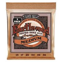 Ernie Ball Earthwood Medium Fosfor Bronze Akoestische Gitaar Snaren 3 Pack - 13-56 Gauge