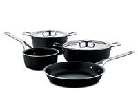 Alessi Potten & Pannen Pots & Pans, Set 6 PENTOLE A, Aluminium, Roestvrij Staal 18/10, Veelkleurig, One Size