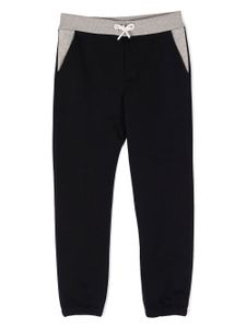 Emporio Armani Kids pantalon de jogging à lien de resserrage - Noir