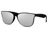 CWI zonnebril rechthoekig volledig omrand cat. 3 zwart/grijs