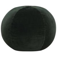 vidaXL Poef 50x35 cm katoenfluweel groen
