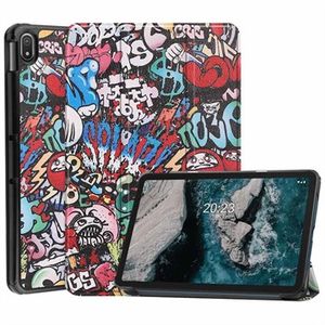 Tri-Fold Series Nokia T20 Smart Folio Case - Graffiti