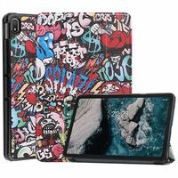 Tri-Fold Series Nokia T20 Smart Folio Case - Graffiti - thumbnail