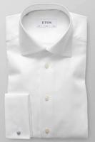 ETON Slim Fit Overhemd wit, Effen - thumbnail