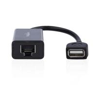 Nedis USB-extender - USB 2.0-1x USB-A stekker - 1x RJ45 vrouwelijk - 1x USB-A bus - 1x RJ45 vrouwelijk - 50 m - 480 Mbps - vernikkeld - rond - PVC - zwart - doos
