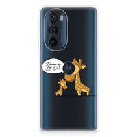 Motorola Edge 30 Pro Telefoonhoesje met Naam Giraffe - thumbnail