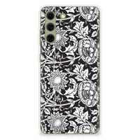 Samsung Galaxy S21FE TPU Case Black Flowers