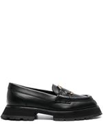 Moncler Bell leather loafers - Noir