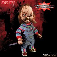 Bride Of Chucky: Mega Scale Talking Scarred Chucky 15 Inch Action Figure - thumbnail