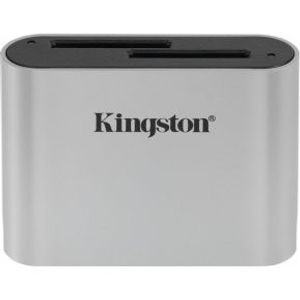 Kingston Technology Workflow SD Reader geheugenkaartlezer USB 3.2 Gen 1 (3.1 Gen 1) Zwart, Zilver