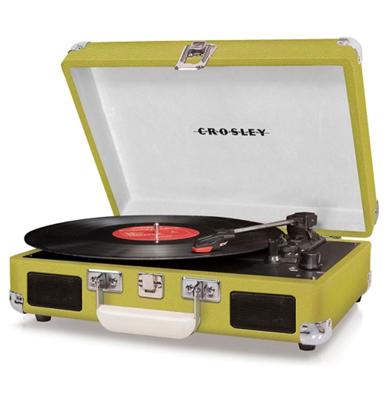 Crosley Cruiser Deluxe Platenspeler Groen Crosley Cruiser Deluxe Platenspeler Groen